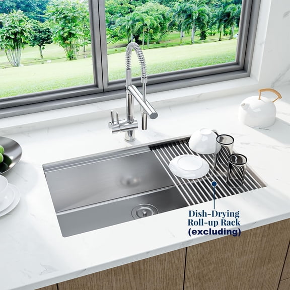 Kojooin Stainless Steel 304 Undermount Kitchen Sink for Contemporary Kitchens