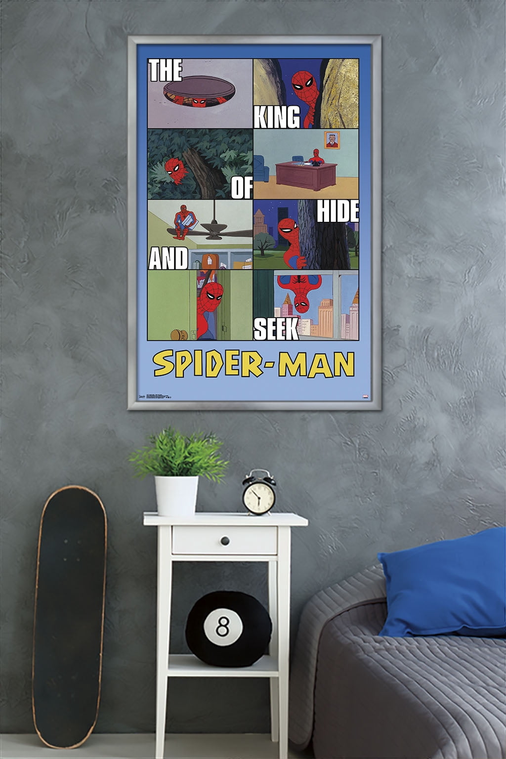Marvel Comics - Spider-Man - Hide and Seek Wall Poster, 22.375" x 34", Framed