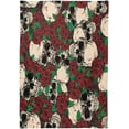 thumbnail image 2 of Coolnut Mexican Skull Roses Flowers Tablecloth Rectangle Colorful Table Cloth Large Square Table Cover for Dining Kitchen Party 54"x54" Decor Gift, 2 of 7