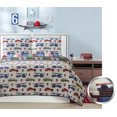 thumbnail image 1 of Kids Bedding Set Fire Trucks, Fire Engines Quilt Set Reversible Bedspread, 1 of 2