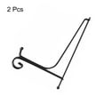 thumbnail image 3 of Unique Bargains 2Pack 12 Inch Plate Stands for Display Iron Folding Easel Plate Holders, Black, 3 of 5