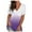 Purple, variant on VANLOFE Fashion Print T-Shirts Blue T-Shirts for Women Women's Fashion Pockets Casual Gradient V-neck Short Sleeve Loose T-shirt Tops