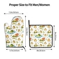 thumbnail image 3 of Gaeub Cute Frog Print Oven Mitts and Pot Holders Sets of 2,Heat Resistant Pad,Cooking Gloves, for Baking BBQ Home Decor, 3 of 7