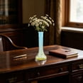 thumbnail image 1 of Twisted Small Neck Glass Vase Decorative Flower Vase For Hydroponic Plants Fresh Cut Flowers Home Living Room Table Centerpiece Office Shelf Display, 1 of 6