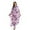 Purple, variant on EDOLYNSA Women's Floral Print Kaftan Dress Boho Maxi Beach Dresses Bat Sleeve Long Caftan Loungewear Oversized Summer Outwear