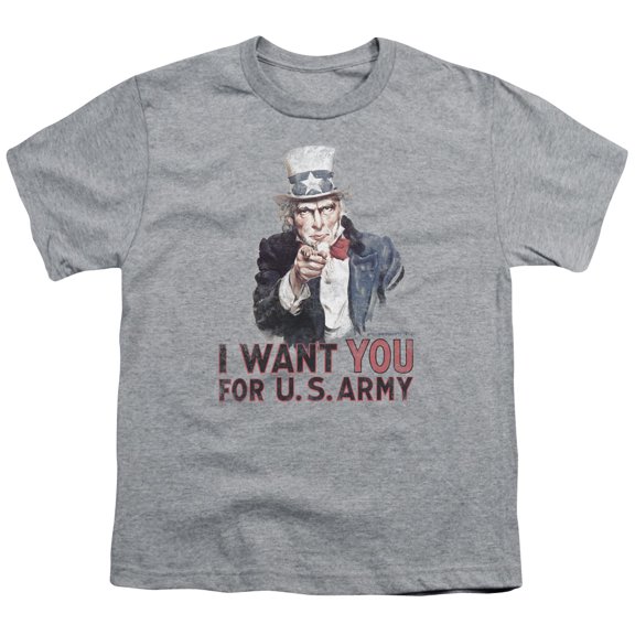 Army - I Want You - Youth Short Sleeve Shirt - Large