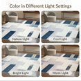 thumbnail image 7 of ODIKA 8'x10' Washable Area Rug Non-Slip Chair-Friendly Mat Abstract Modern Brushstroke With Bold Interlocking Color Blocks for Dining Room, Large Office, Lounge, 7 of 7