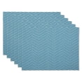 thumbnail image 1 of Design Imports DII Storm Blue Textured Twill Weave Placemat 6 Piece, 1 of 4