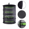 thumbnail image 2 of 4/6 Layer Mesh Plant Drying Net, Hanging Foldable Net, Black Herbal Drying Net with Zipper, Herbal Dryer,Black, 2 of 9