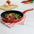 thumbnail image 6 of Better Chef 10 in Silver Metallic Non Stick Gourmet Fry Pan in Red, 6 of 8