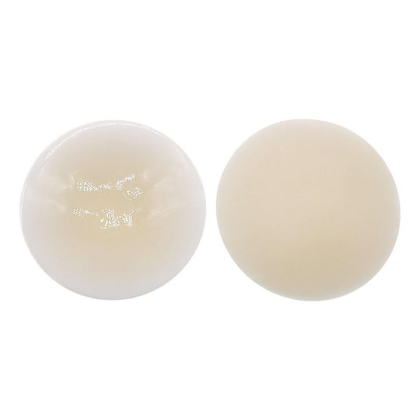 Sujetador con cubierta para el pecho para mujer, sujetador redondo de , parche para el pecho de silicona sin costuras 8cm