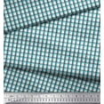 thumbnail image 3 of Soimoi Japan Crepe Satin Fabric Window Pane Check Print Fabric by Yard 42 Inch Wide, 3 of 3