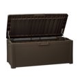 thumbnail image 1 of Toomax Santorini Plus Deck Outdoor Storage Chest Box Bench, 145 Gallon (Brown), 1 of 7