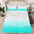 thumbnail image 2 of Homewish Cheetah Print 4 Pieces Queen Sheet Sets for Kids Children Teens,Dreamy Princess Ultra Soft Flat Sheet,Gradient Bling Glitter Queen Fitted Sheet,Breathable Home Decor, 2 of 7