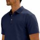 thumbnail image 5 of Casual de Manga Corta de los Hombres Medio Botón Solapa Blusa Superior, Tela de Poliéster Transpirable para Todo el Uso de Temporada, 5 of 9