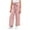 Pink, variant on Ohufall Kids Long Pants for Girls 4-12 Years, Fashion Solid Color Casual Stretchy High Waist Straight Leg Pants Teen Girls Loose Comfy Drawstring Trousers with Pockets
