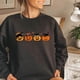 thumbnail image 3 of Sudadera con capucha con estampado de gato negro y calabaza, camiseta de manga larga Unisex, 3 of 4