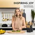 thumbnail image 6 of Styled Settings Gold Kitchen Knives & Cutlery Set, Black and Gold, 14-Piece, 6 of 9
