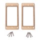 thumbnail image 1 of 2 pastillas planas de madera de arce de doble bobina para guitarra eléctrica, anillo de montaje para marco humbucker con 8 tornillos GB305K (dorado), 1 of 7