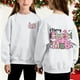 thumbnail image 1 of Cowsor Girls Sweatshirts Kids Cute Graphic Crewneck Pullover Tops Xmas Long Sleeve Holiday Shirts, 1 of 7