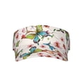 thumbnail image 2 of Kdxio Watercolor Floral With Butterflies Print Sun Visor Hat Golf Visor Adjustable Velcro Outdoor Sports Cap For Men Women, 2 of 7