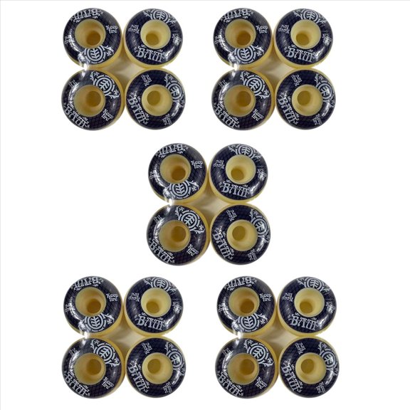 20 Uds Ruedas de MonopatíN 54Mm Pu Dureza Skate Board 85A Ruedas de Longboard para Street Longboard Skate Deck Wheel