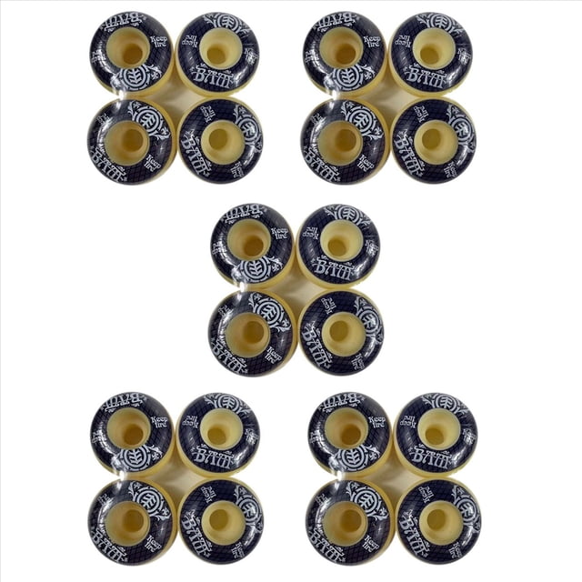 20 Uds Ruedas de MonopatíN 54Mm Pu Dureza Skate Board 85A Ruedas de Longboard para Street Longboard Skate Deck Wheel