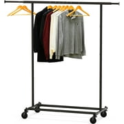 ttzhu Supreme Commercial Grade Clothing Garment Rack Chrome