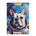 thumbnail image 6 of ALAZA Plastic Clipboard A4 Letter Size Decorative Clipboards for Students Women Men 9" x 12.5" Oil Paint Dog Astronaut, 6 of 6