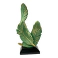 thumbnail image 4 of CoudarTitie Double Feather Statue DIY Home Decoration for Desktop Farmhouse Housewarming Green, 4 of 9