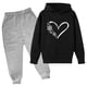 thumbnail image 1 of Odeerbi 3-14 Años Niños Niñas San Valentín Conjuntos Amor Impreso Sudaderas Capuchas Pantalones Niños Manga Larga Sudaderas Con Capucha, 1 of 3