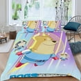 thumbnail image 2 of Perros en el Espacio Conjunto de sábanas temático, trío de piezas, cómodo y amigable con la piel, diseño único, regalo de decoración para el hogar para familiares, amigos y fans,135cm *200cm, 2 of 6