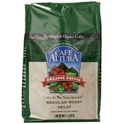 Cafe Altura Whole Bean Organic Coffee, Regular Roast Decaf, 2 Pound