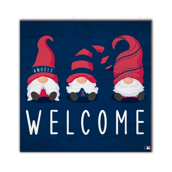 Los Angeles Angels 10'' x 10'' Welcome Gnomes Sign