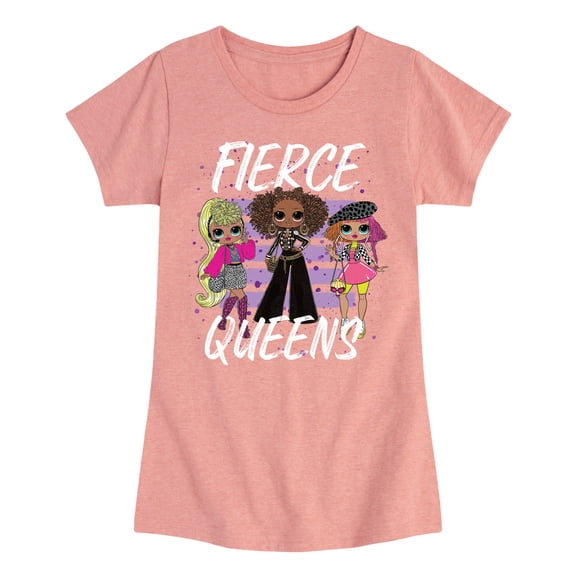 LOL OMG! Fashion Dolls - Fierce Queens - Toddler & Youth Girls Short Sleeve Graphic T-Shirt