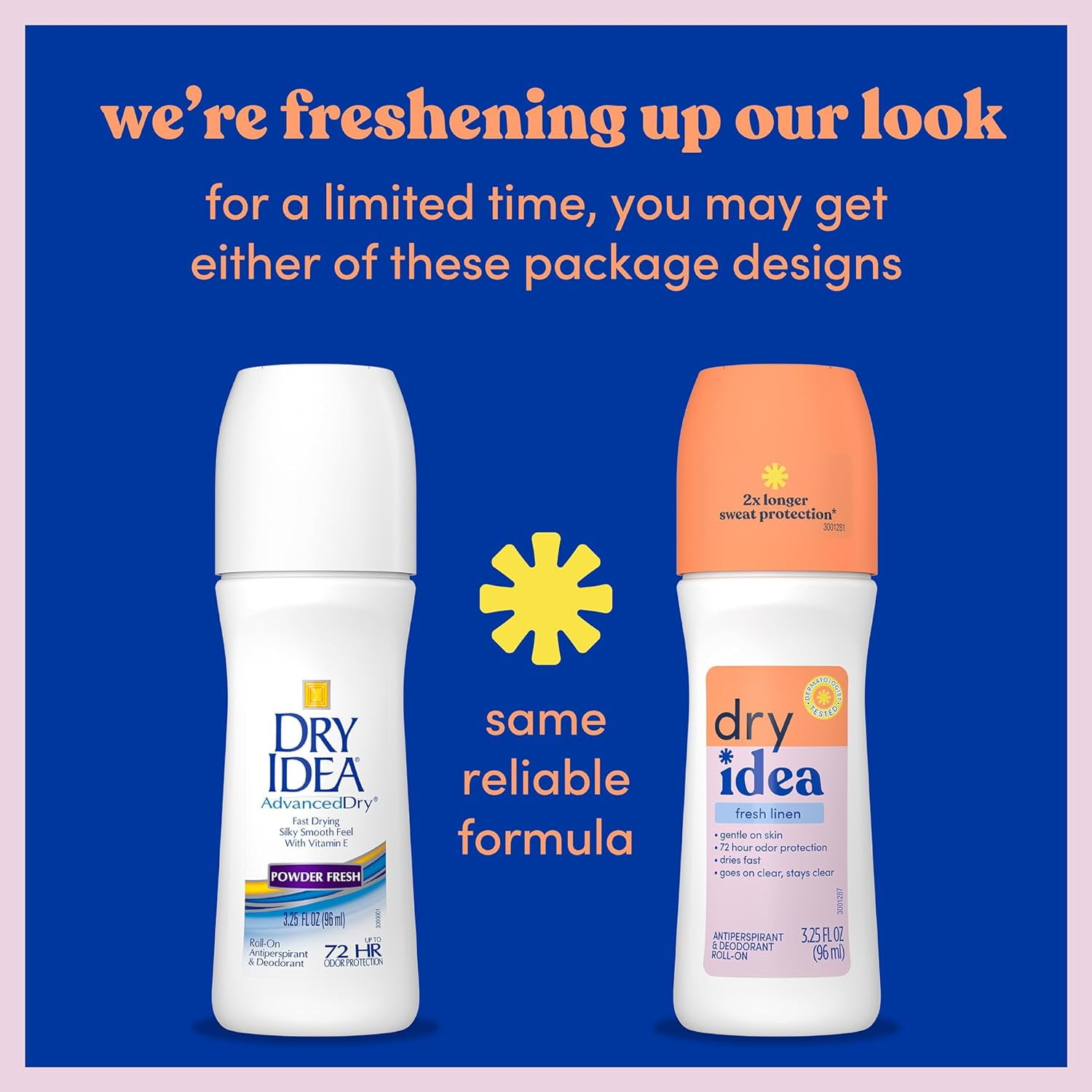 Dry Idea Antiperspirant Deodorant, Fresh Linen Scent, 3.25 Ounces (Pack of 4)