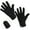 Black, variant on Winter Warm Thick Soft Touch Screen Texting Gloves With Fleece Lining (Black)