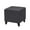 Black, variant on Adeco  Simple British Style Passionate Cube Ottoman Footstool Orange Standard Ottoman