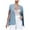 Blue, variant on Woman Coat Women Fashion Multipurpose Loose Short Shawl Coat Cape Cardigan Jacket Trench Outwear Womens Blazer Red