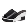 thumbnail image 1 of Womens Summer Sandals Shoes Peep-toe Shoes Roman Sandals Ladies Flip Flops, 1 of 9