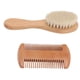 thumbnail image 4 of Cepillo para el Cabello de Bebé, Suave y Proncico Pincel de Cabello de Madera de Madera., 4 of 7