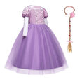 thumbnail image 3 of IBTOM CASTLE Girls Princess Dress Halloween Cosplay Fancy Dress up Christmas Birthday Party Long Maxi Puffy Dresses Carnival Evening Prom Ball Gown, 3 of 8