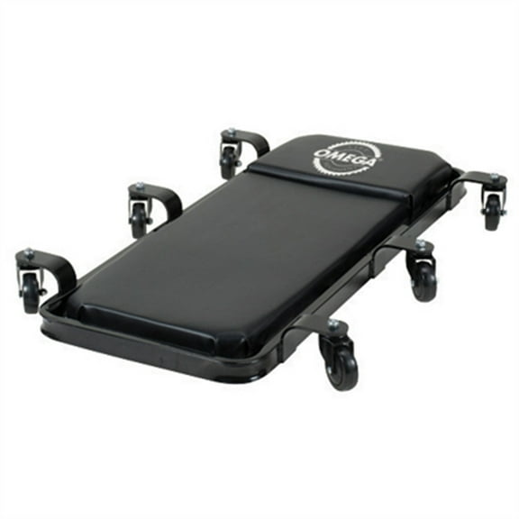 Omega 91400 black low profile creeper - 400 lbs. capacity