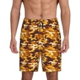 thumbnail image 1 of Balery Desert Camouflage Pantalones cortos de pijama de punto de algodón para hombre con cinturilla y bolsillos-XX-Large, 1 of 6