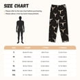 thumbnail image 3 of Fotbe Cow Skulls Pantalones de Pijama para Mujer, Pantalones de Dormir, Pantalones Pj con Cordón y Bolsillos-Small, 3 of 6