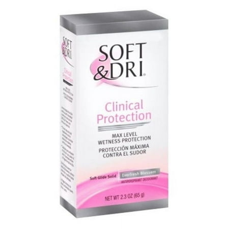 Soft And Dri Clinical Protection Antiperspirant Deodorant Solid, Fresh Pomegranate, 2.3 Oz, 3 Pack