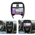 thumbnail image 2 of Android 12.0 Car Stereo Radio for N-issan MARCH/MICRA 2013-2018 GPS Sat Navigation 9'' Touchscreen DVD Multimedia Player FM BT Receiver with 4G 5G Wifi SWC DSP Mirror Link Carplay M300S, 2 of 8