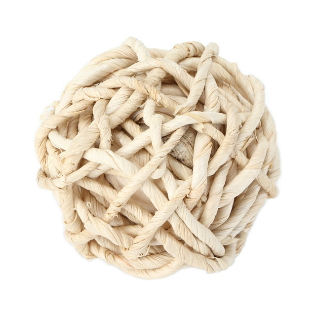 Small Pet Toys,Corn Husk Toy Ball Rabbit Toy Ball Pet Corn Husk Toy Ball Crafted with Care