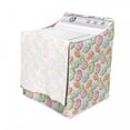 thumbnail image 3 of Watercolor Washer Cover, Delicious Donuts Pattern Various Flavors Sprinkles Stars Background, Suitable for Dryer and Washing Machine, 29" x 28" x 40", Multicolor, by Ambesonne, 3 of 3