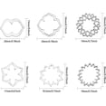thumbnail image 2 of 1 Box 120Pcs 6Styles Tibetan Style Alloy Linking Rings Flower Linking Rings Chakra Sign Linking Rings for Necklace Dangle Earring Making Antique Silver, 2 of 5
